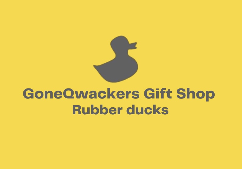 GoneQwackers Rubber Duck Gift Shop Logo